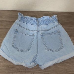 f21, paper bag mom shorts.